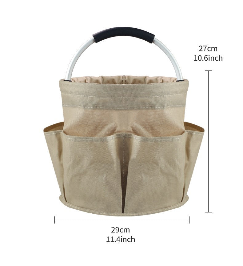 Collapsible Bucket Tote Bag With Side Pockets - view 1
