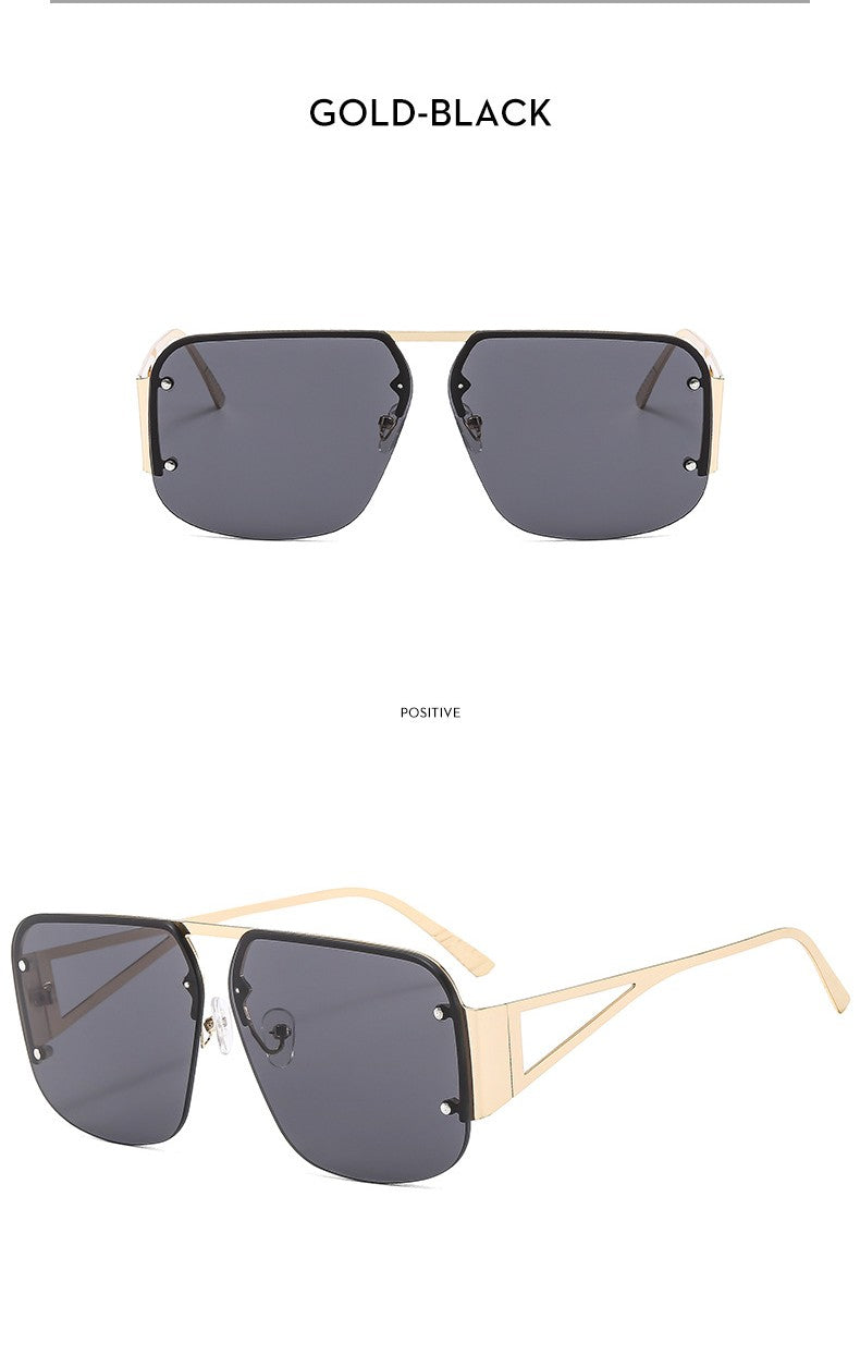 Oversized Square Double Bridge Sunglasses - view 1