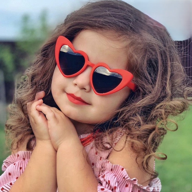 Heart Frame Sunglasses For Little Kids - view 1