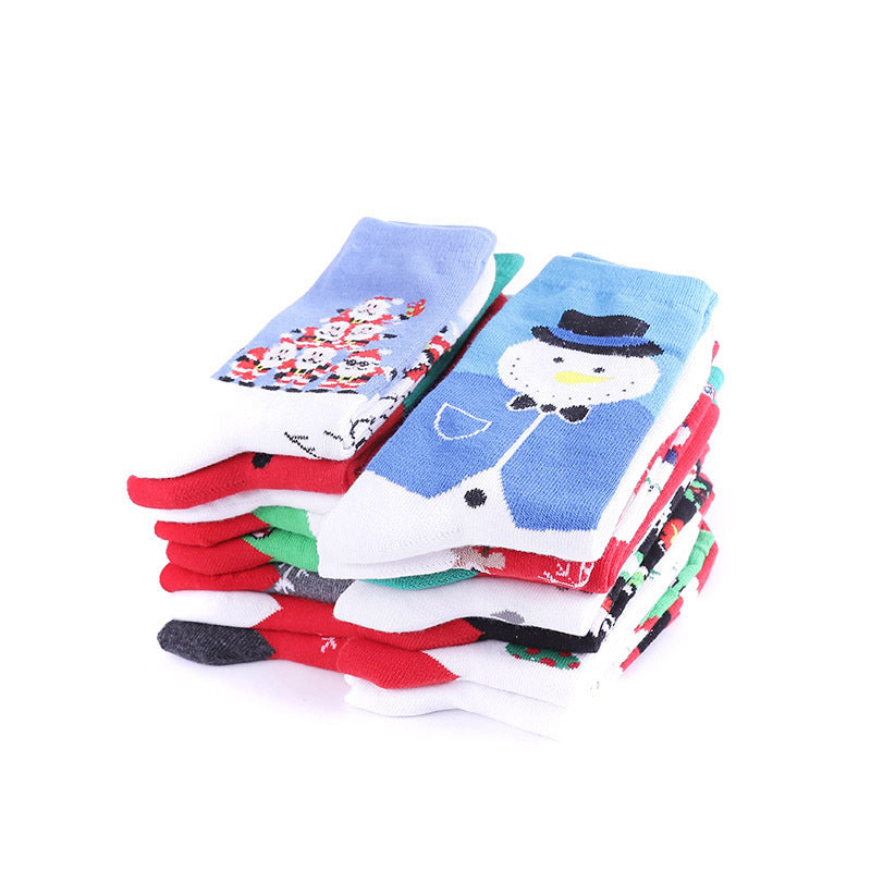 Festive Jacquard Cotton Crew Socks - Color_3 - 3