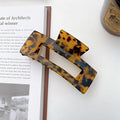 Marbled Acetate Oversized Rectangle Claw Clip - Color_01