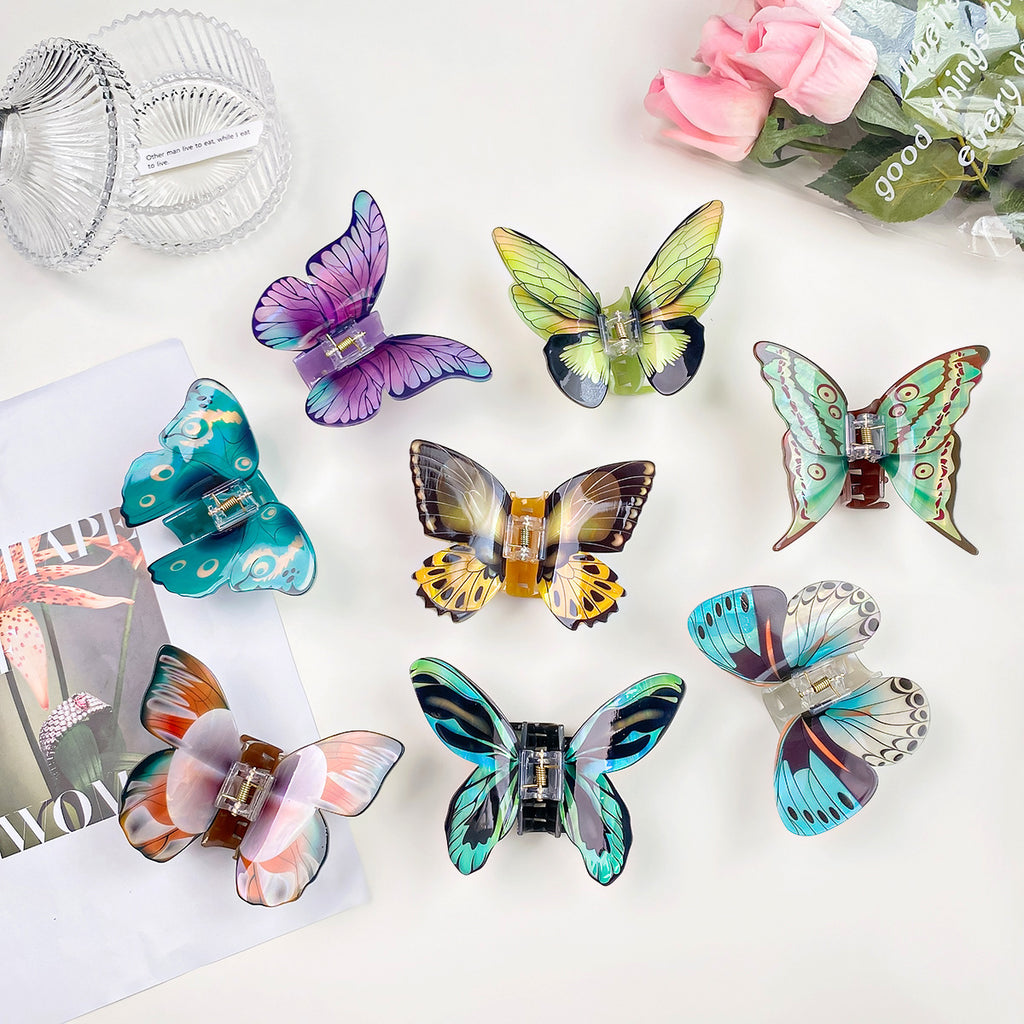 Realistic Butterfly Wing Claw Clip