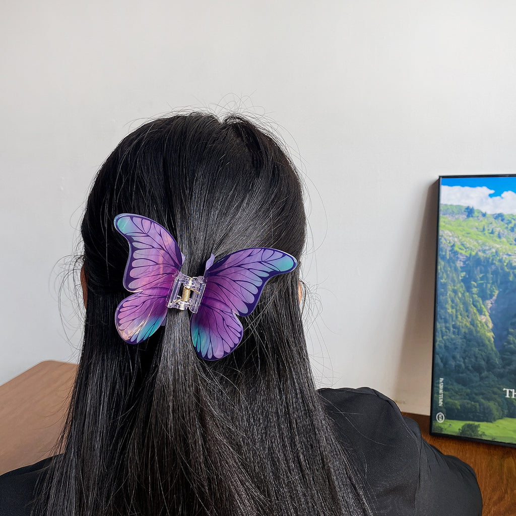 Realistic Butterfly Wing Claw Clip - view 3