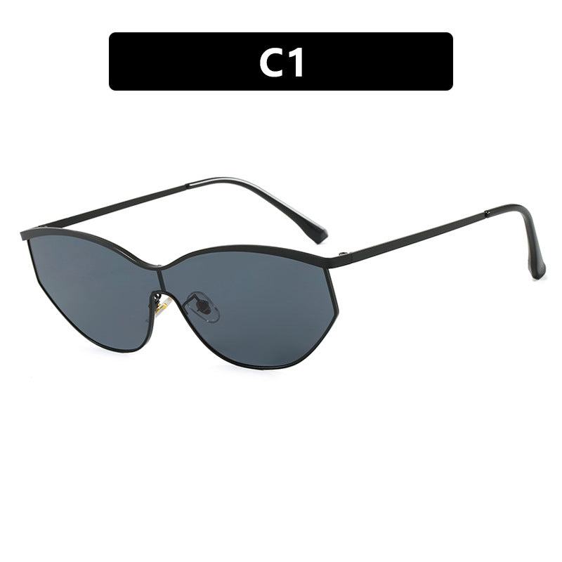 Y2K Shield Cat Eye Sunglasses - NO-1