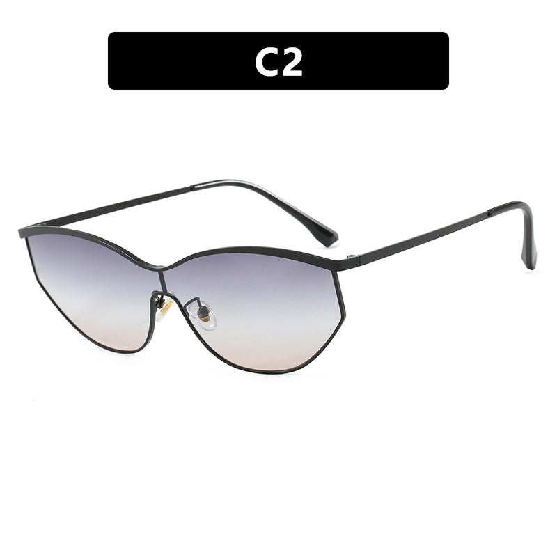 Y2K Shield Cat Eye Sunglasses - NO-2