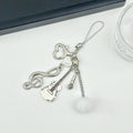 Music Lover Charm Keychain - Silvery