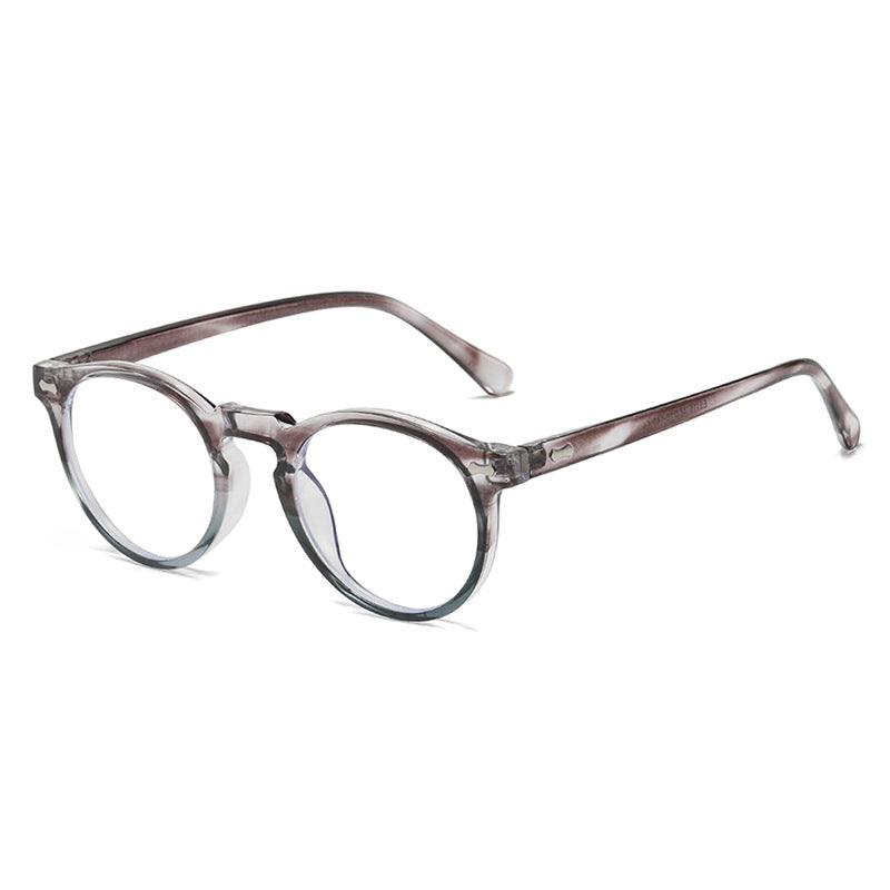 Classic Round Frame Sunglasses With Rivets - Color_18
