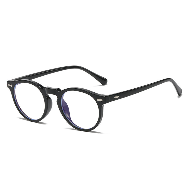 Classic Round Frame Sunglasses With Rivets - Color_21
