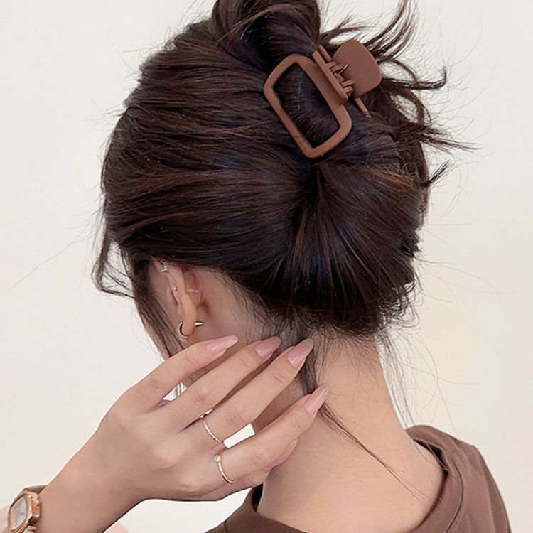 Matte Rectangle Small Hair Claw Clip - view 2