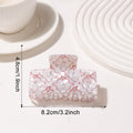 Halloween Print Rectangle Hair Claw Clip - Color_08