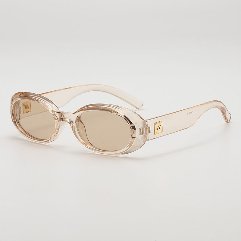Small Oval Frame Retro Sunglasses - Color_6