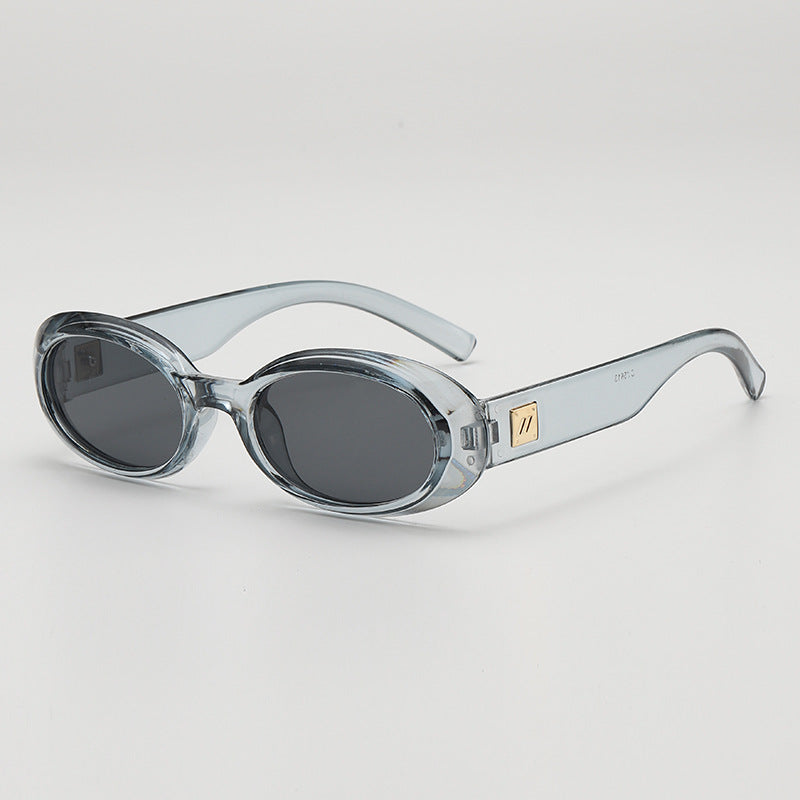 Small Oval Frame Retro Sunglasses - Color_7
