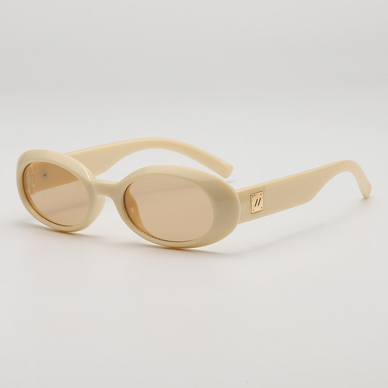 Small Oval Frame Retro Sunglasses