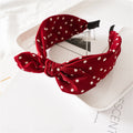 Bunny Ear Knot Printed Wide Headband - Color_01