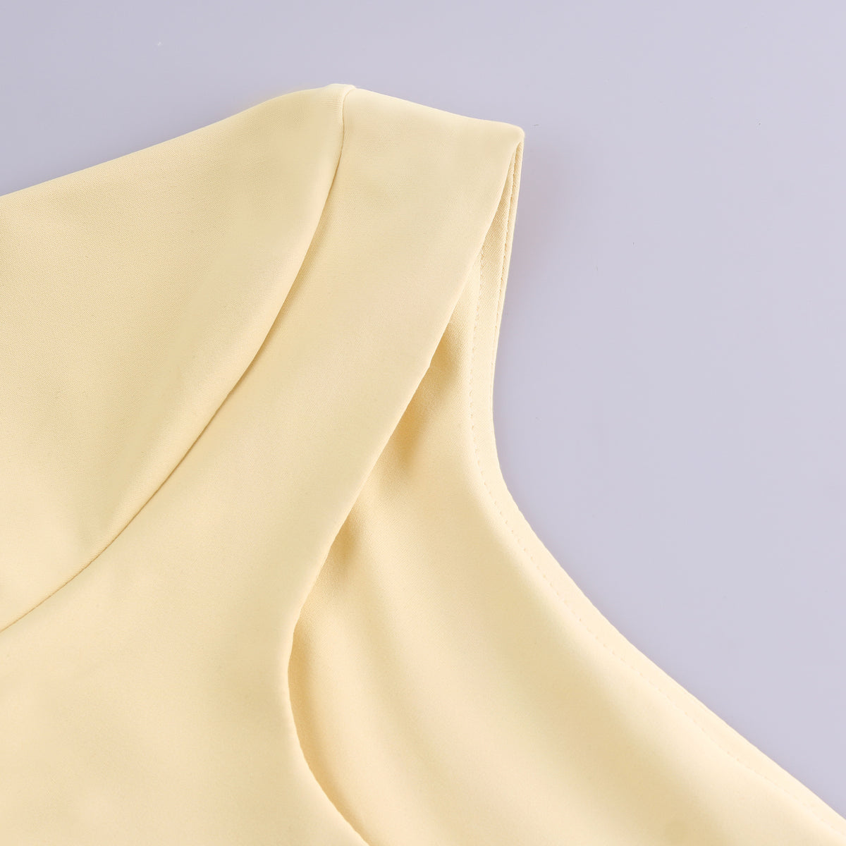Second Skin Square Neck Long Sleeve Top - Yellow - 3