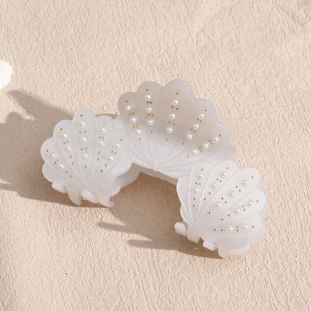 Pearl Seashell Hair Claw Clip - C1