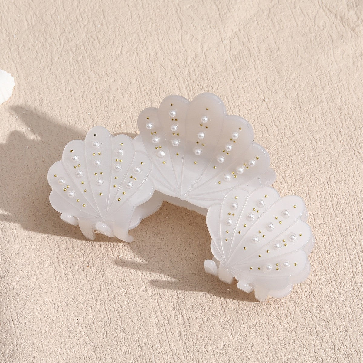 Pearl Seashell Hair Claw Clip - C1