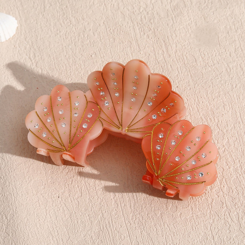 Pearl Seashell Hair Claw Clip - C3