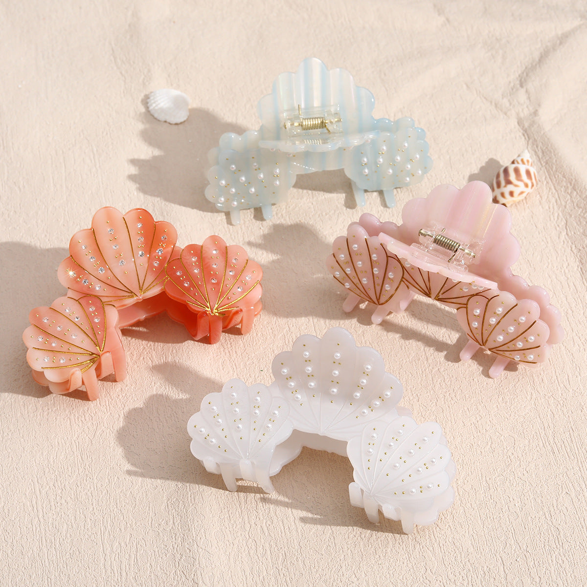 Pearl Seashell Hair Claw Clip - view 1