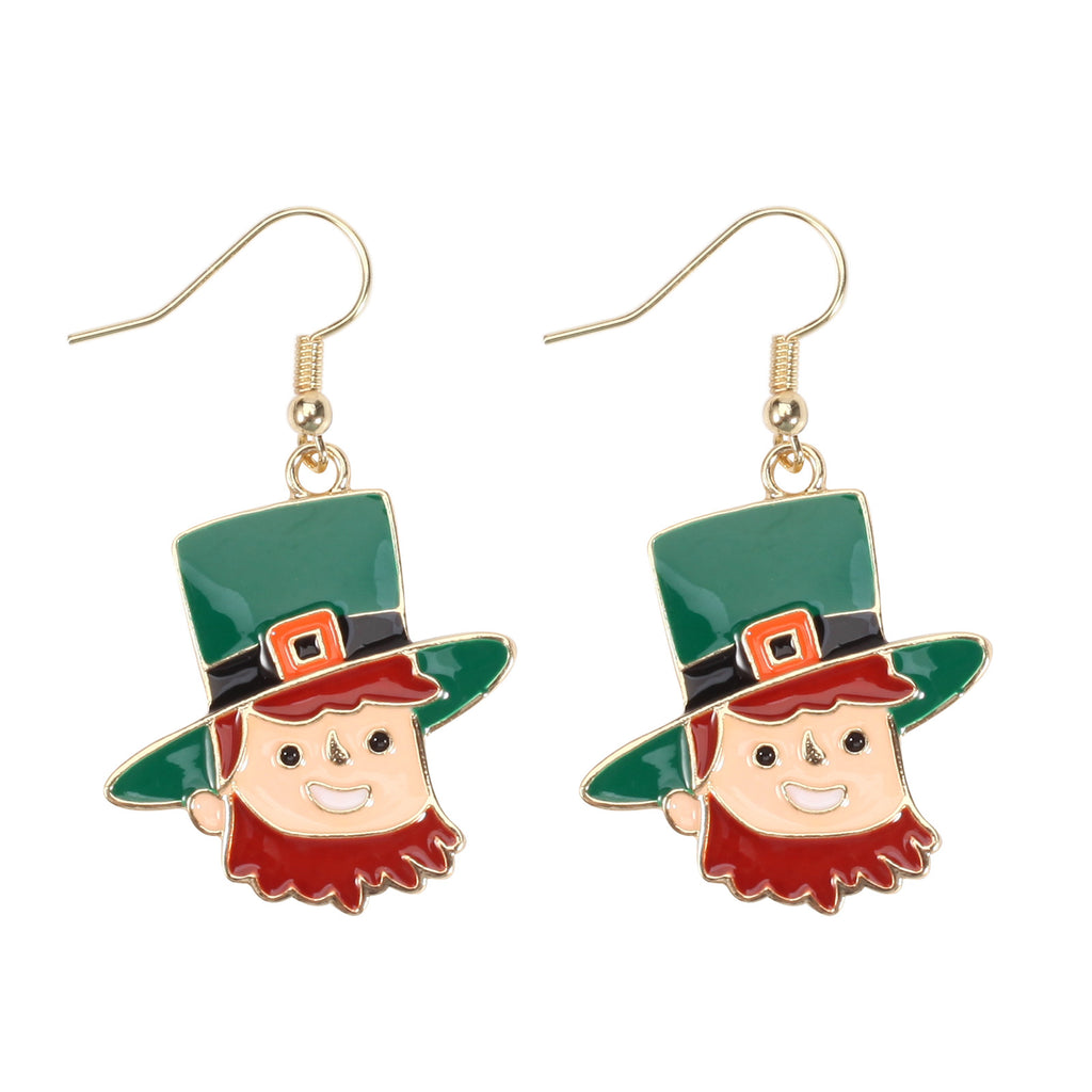 St Patricks Day Charm Drop Earrings - Color_5