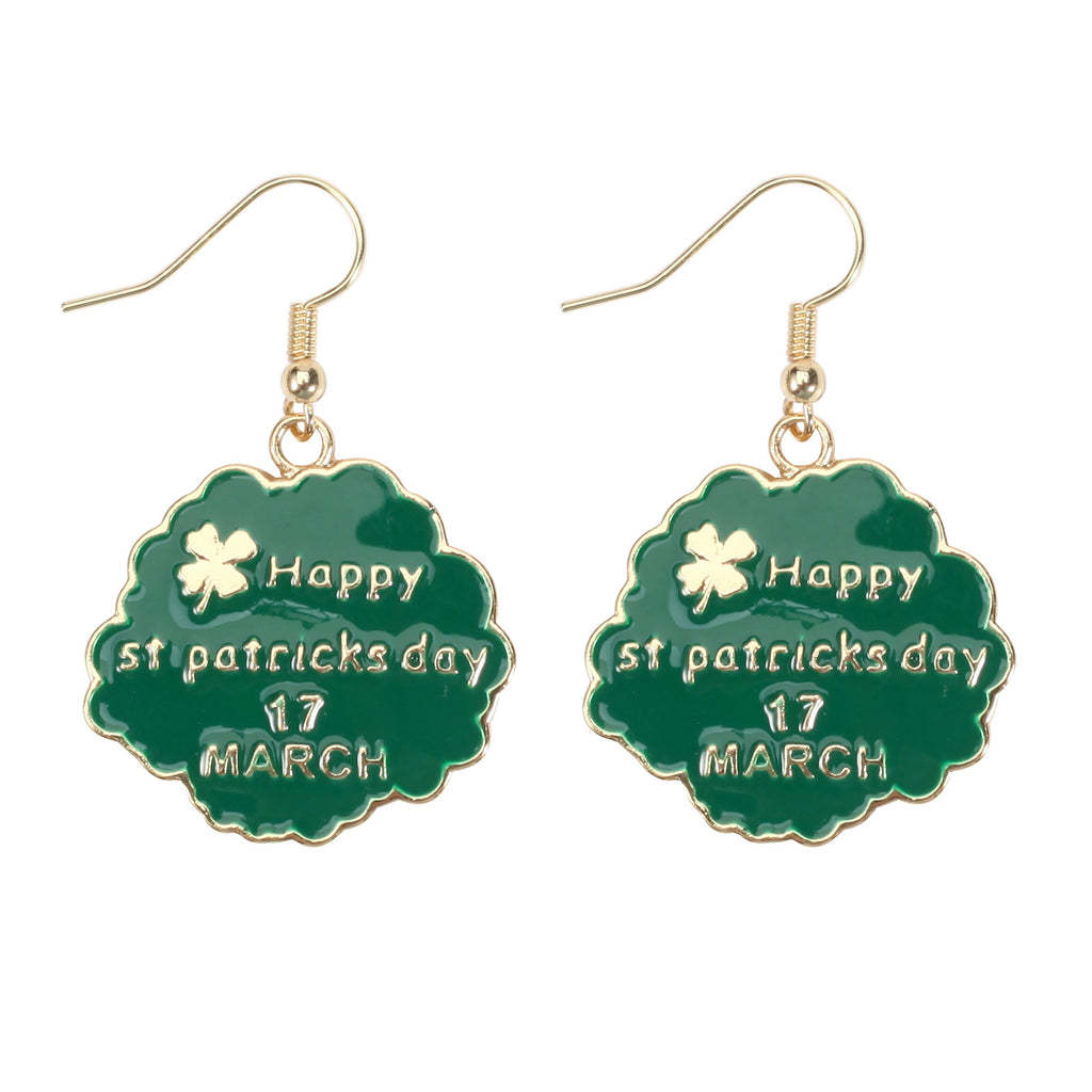 St Patricks Day Charm Drop Earrings - Color_7