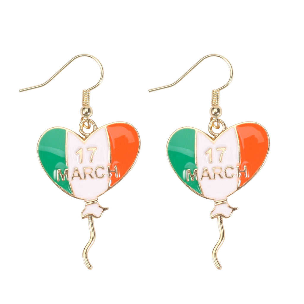 St Patricks Day Charm Drop Earrings - Color_8