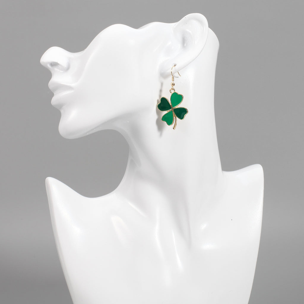 St Patricks Day Charm Drop Earrings