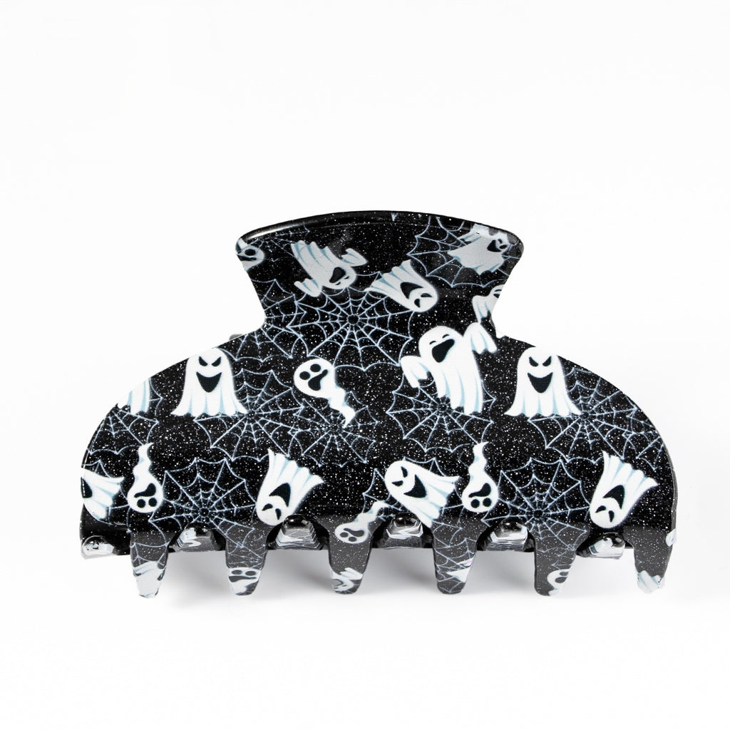 Glitter Halloween Print Hair Claw Clip - Color_02