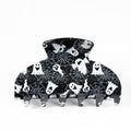 Glitter Halloween Print Hair Claw Clip - Color_02