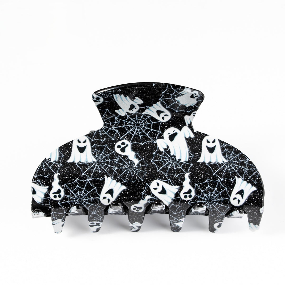 Glitter Halloween Print Hair Claw Clip - Color_02