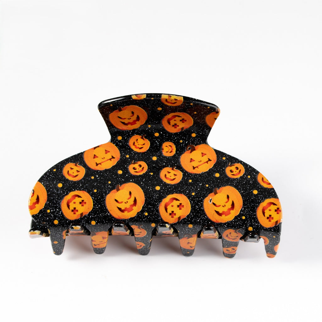 Glitter Halloween Print Hair Claw Clip - Color_03