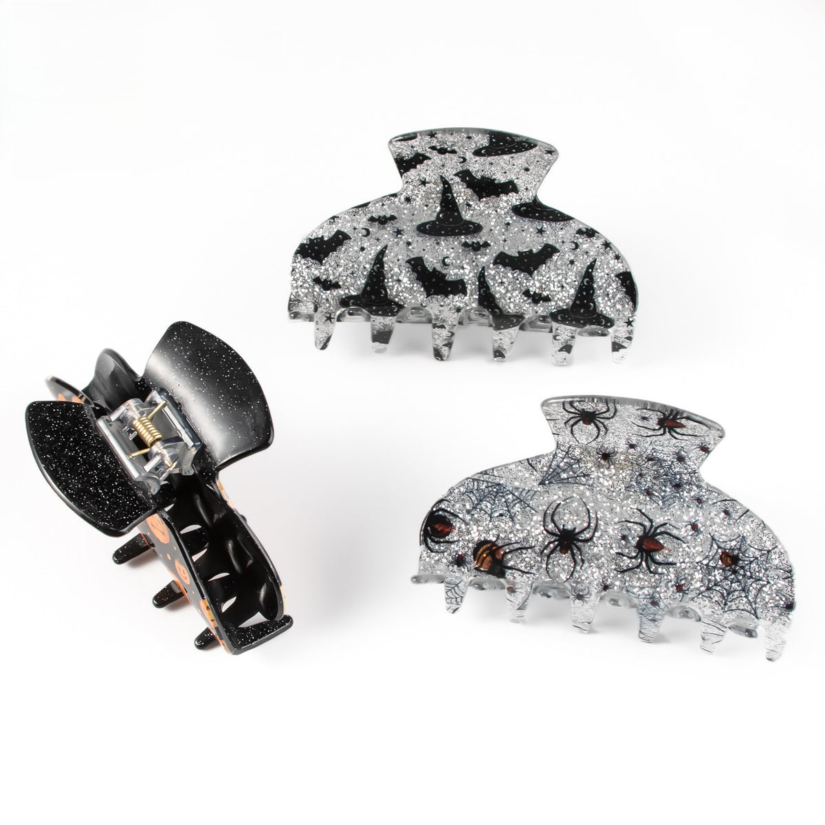 Glitter Halloween Print Hair Claw Clip - view 3