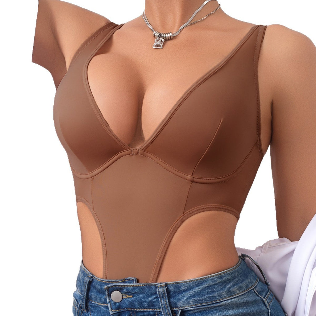 Deep V Underwire Sculpting Thong Bodysuit
