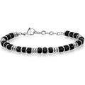 Stainless Steel Heishi Bead Stacking Bracelet - Color_01