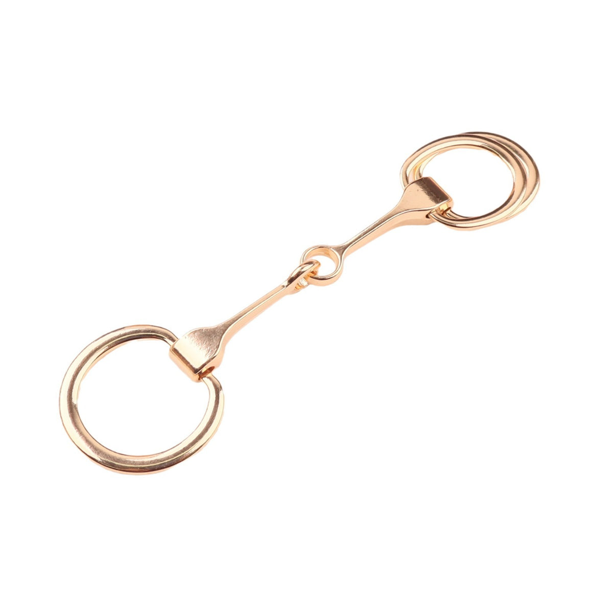 Horse Bit Snaffle Scarf Slide Ring - Gold - 2
