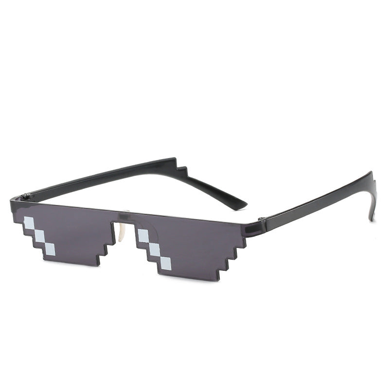 Pixel Art Square Frame Sunglasses - C10