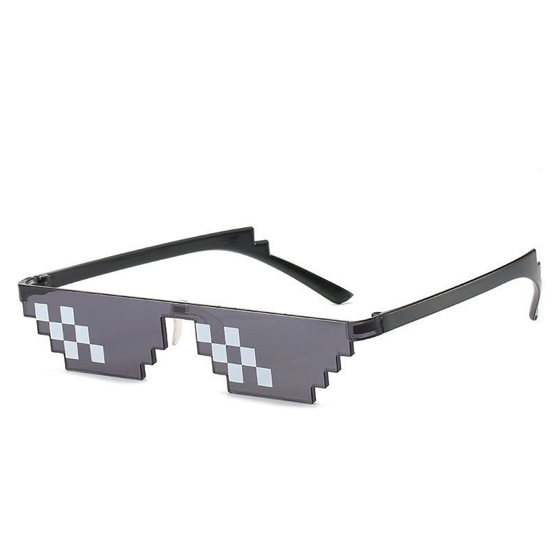 Pixel Art Square Frame Sunglasses - C11