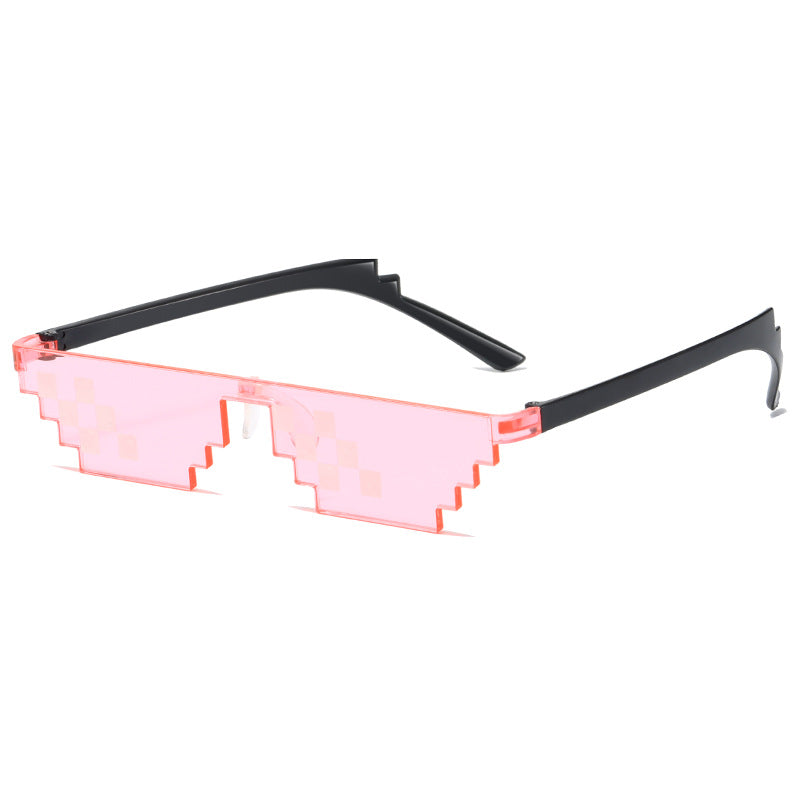 Pixel Art Square Frame Sunglasses - C12