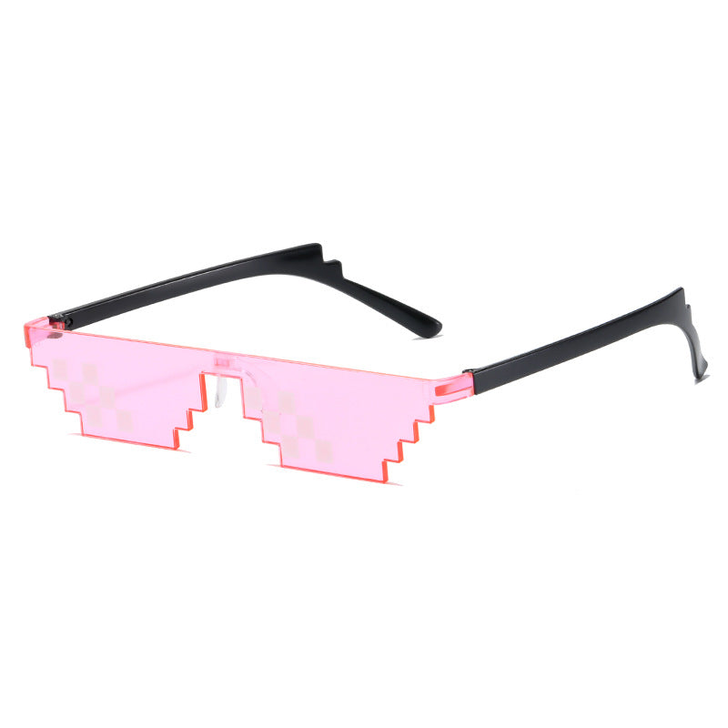 Pixel Art Square Frame Sunglasses - C13