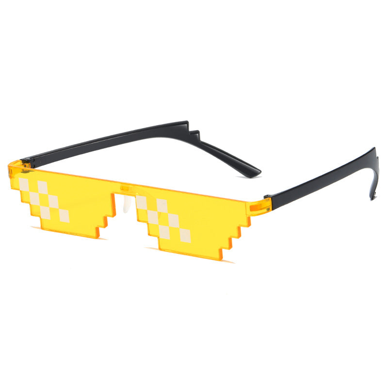 Pixel Art Square Frame Sunglasses - C15