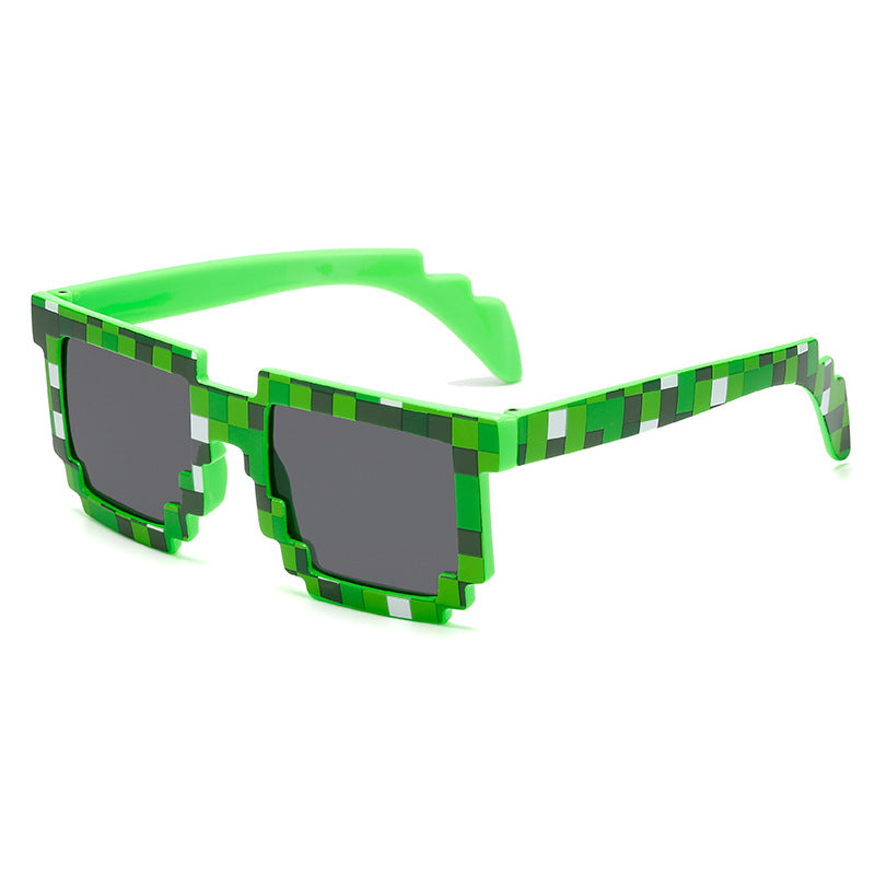 Pixel Art Square Frame Sunglasses - C2