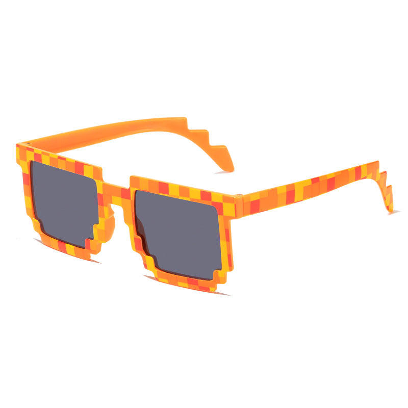 Pixel Art Square Frame Sunglasses - C5