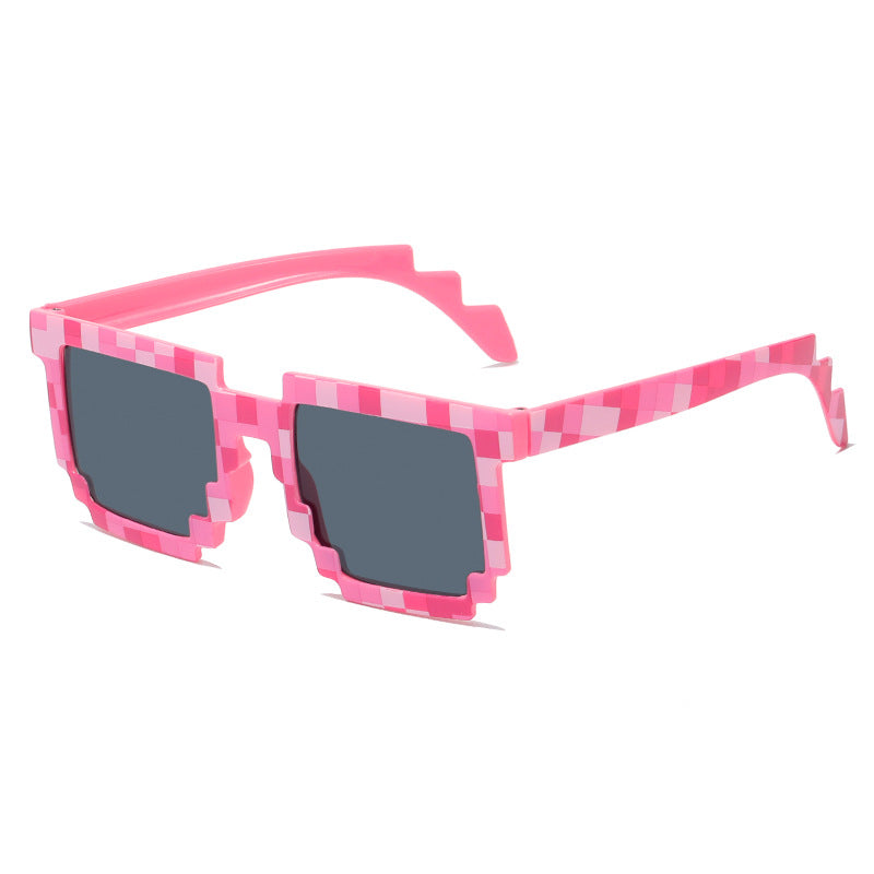 Pixel Art Square Frame Sunglasses - C7