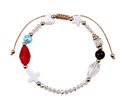 Adjustable Beaded Woven Cord Charm Bracelet - Color_02