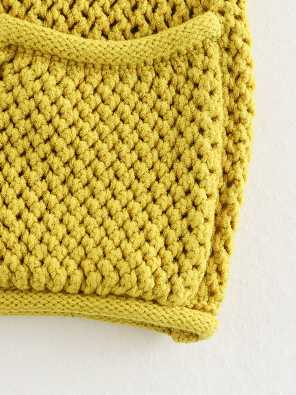 Chunky Open Knit Sleeveless Cardigan - G_Olive - 4