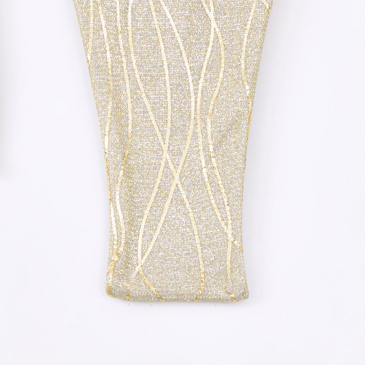 Shimmer Halter Tie Side String Bikini Set - Gold - 7