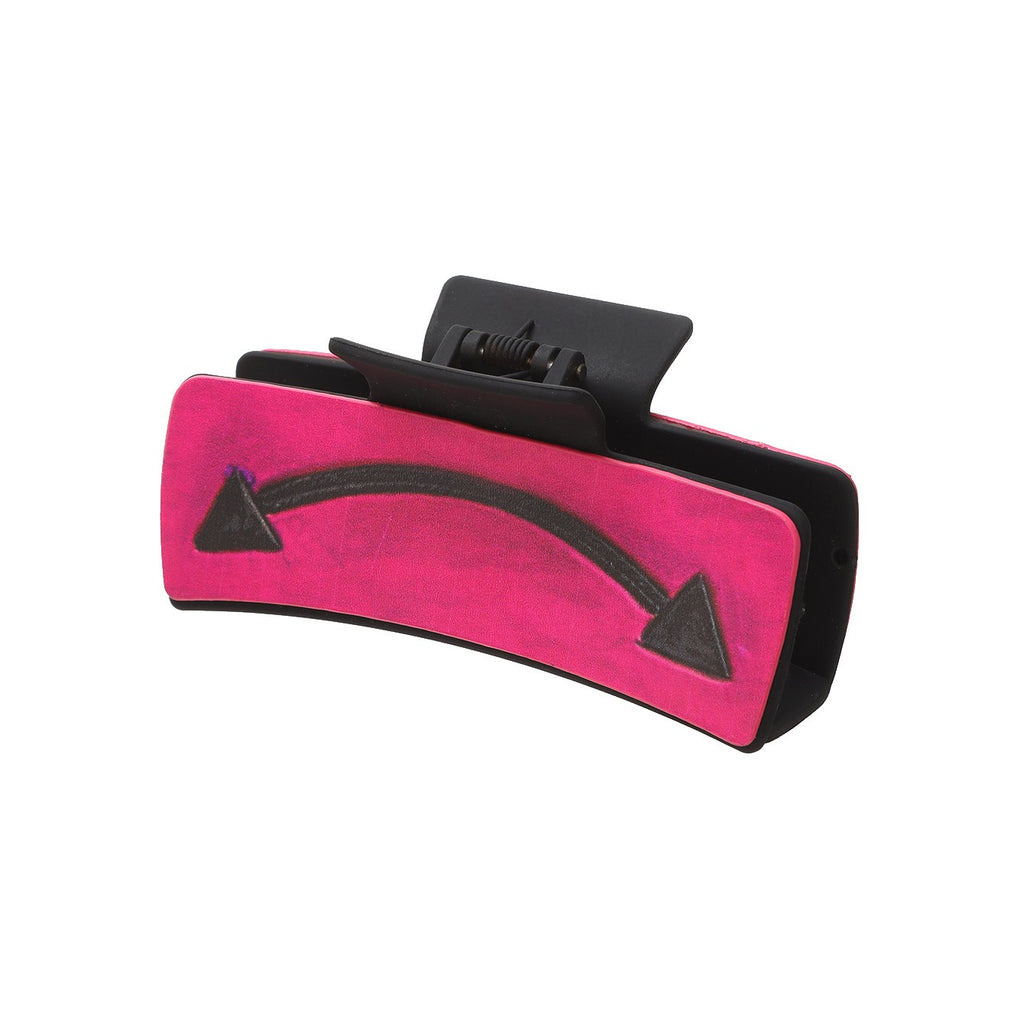 Western Print Rectangle Claw Hair Clip - C4