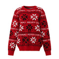 Nordic Star Snowflake Crewneck Sweater - Red