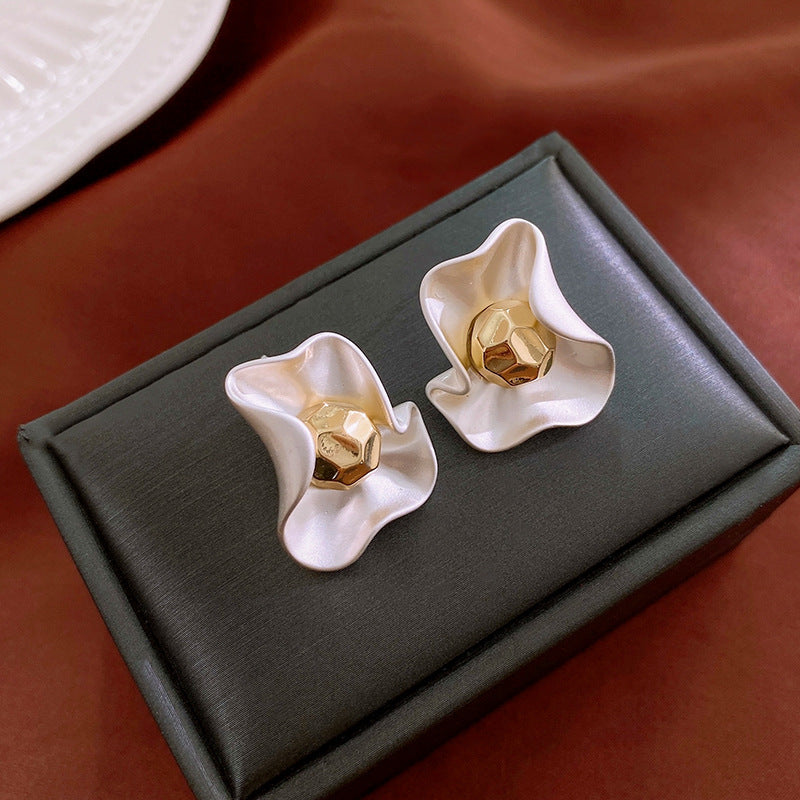 Pearlescent Petal Stud Earrings - Color - 2