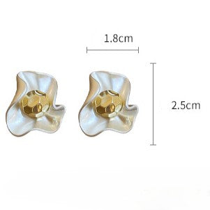 Pearlescent Petal Stud Earrings - Color - 4